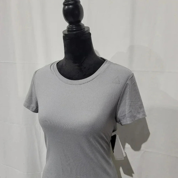 Reebok NEW Women's Scoop Neck Dri Gray Heather Excell Athletic Top M - Picture 5 of 11